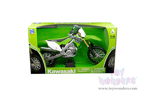 New Ray - Kawasaki KX 450F Dirt Bike (2019, 1/6 scale diecast model bike, Green) 49653