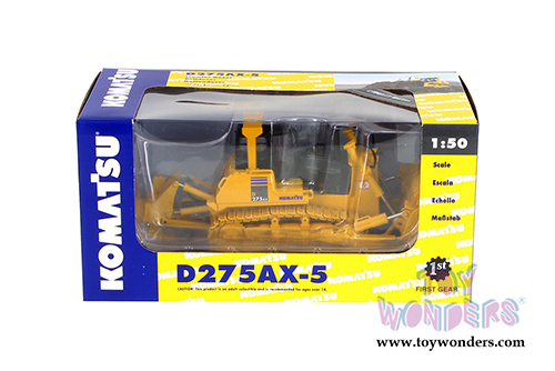 First Gear - Komatsu D275AX-5 Sigma Dozer with Ripper (1/50 scale diecast model car, Yellow) 50-3341