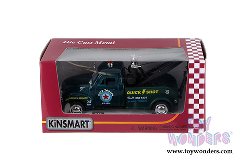 Kinsmart - Chevy Tow Truck (1953, 1/38 scale diecast model car, Green ) 5033WGN