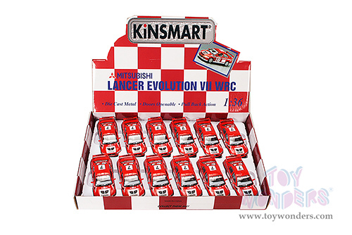 5048D Kinsmart Mitsubishi Lancer Diecast Model Car Display Box Package