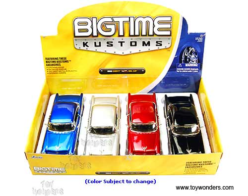 Jada Toys Bigtime Kustoms - Chevy Bel Air Hard Top (1956, 1/24 scale diecast model car, Asstd.) 50607CK