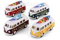 Kinsmart - Volkswagen Classic Bus with Surfboard (1962, 1/32 scale diecast model car, Asstd.) 5060DFS