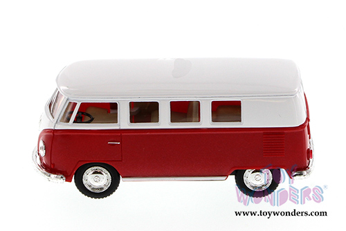 5060WR Kinsmart Red 1962 Volkswagen Classic Bus Diecast Model Car