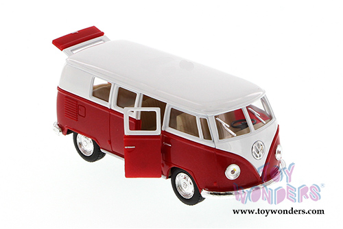 5060WR Kinsmart Red 1962 Volkswagen Classic Bus Diecast Model Car