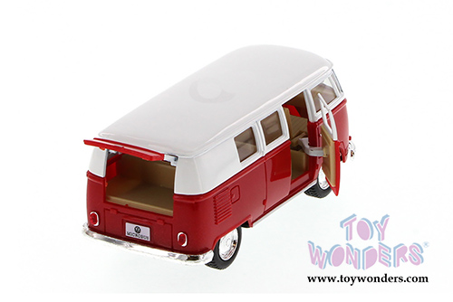 5060WR Kinsmart Red 1962 Volkswagen Classic Bus Diecast Model Car