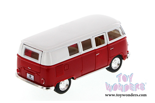 5060WR Kinsmart Red 1962 Volkswagen Classic Bus Diecast Model Car