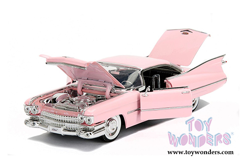 Jada Toys - Metals Die Cast | Bigtime Kustoms Cadillac&reg; Coupe DeVille&trade; Hardtop (1959, 1/24 scale diecast model car, Pink) 50667DP1