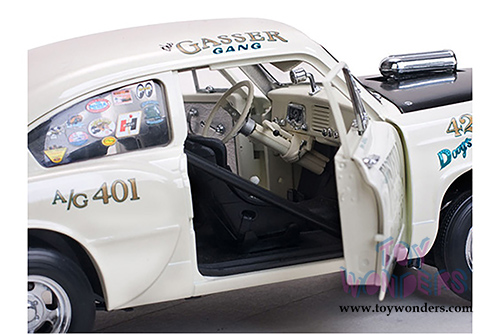 Sun Star - Kaiser Henry J. Gasser Fist Full of Dollars Hard Top (1951, 1/18 scale diecast model car, White) 5099