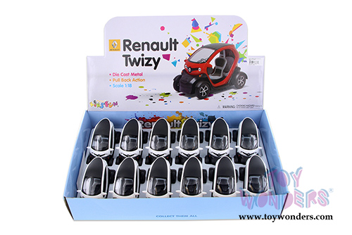Kinsmart - Renault Twizy (5" diecast model car, White) 5111DWH