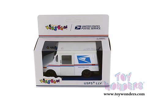5112WB Kinsmart United States Postal Service Mail Truck Diecast Model Car Window Box Package