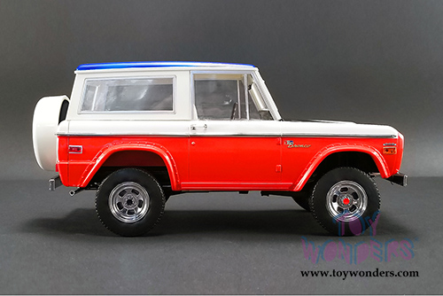 Greenlight/Acme | Ford Baja Bronco Stroppe (1971, 1/18 scale diecast model car, Red/White/Blue) 51173