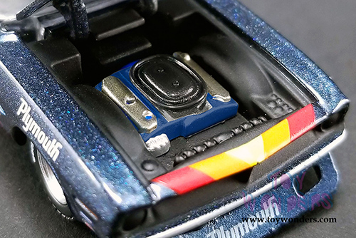 Greenlight/ACME - Swede Savage 1970 Trans Am Plymouth Barracuda #42 (1970, 1/64 scale diecast model car, Blue) 51264