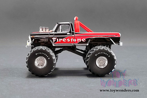 Greenlight/ACME Ford F-250 Monster Truck Firestone (1974, 1/64 scale diecast model car, Red/Black) 51272