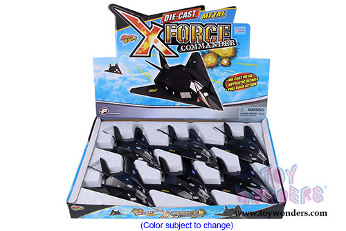 X-Force Commander F-117A Night Hawk aircraft (8.5" diecast model, Black) 51285