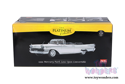 Sun Star Platinum - Mercury Park Lane Open Convertible (1959, 1/18 scale diecast model car, Marble White) 5154