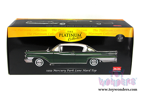 Sun Star Platinum - Mercury Park Lane Hardtop (1959, 1/18 scale diecast model car, Marble White/Sherwood Green) 5164