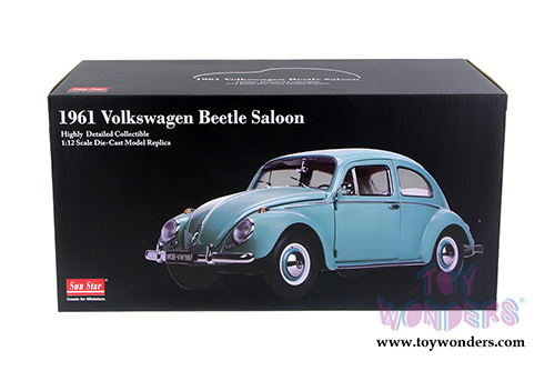 Sun Star - Volkswagen Beetle Saloon Hard Top (1961, 1/12 scale diecast model car, Pastel Blue) 5209