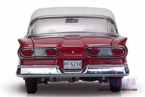 Sun Star Platinum - Ford Fairlane 500 Hard Top (1958, 1/18 scale diecast model car, Colonial White/Torch Red) 5274