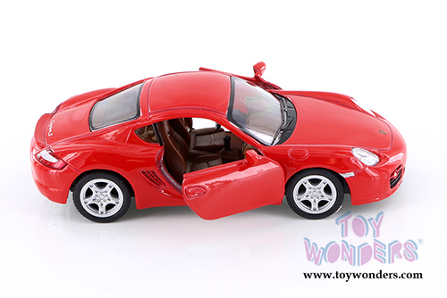Kinsmart - Porsche Cayman S Hardtop (1/34 scale diecast model car, Red) 5307DR