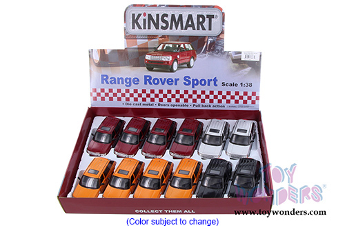 Kinsmart - Range Rover Sport SUV (1/38 scale diecast model car, Asstd.) 5312D