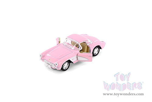 5316/2D Kinsmart 1957 Chevrolet Corvette Pink Diecast Model Car