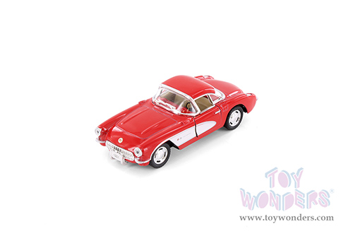 5316/2D Kinsmart 1957 Chevrolet Corvette Red Diecast Model Car
