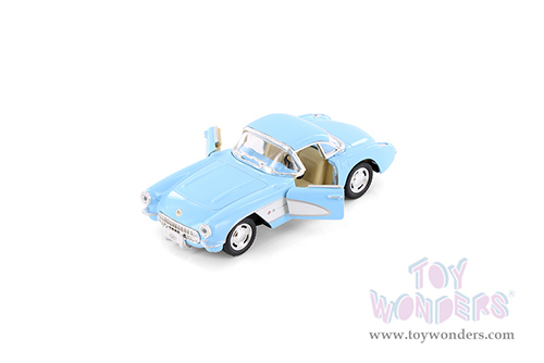 5316/2D Kinsmart 1957 Chevrolet Corvette Blue Diecast Model Car