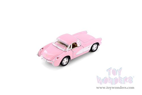 5316DPK Kinsmart Pink 1957 Chevrolet Corvette Diecast Model Car
