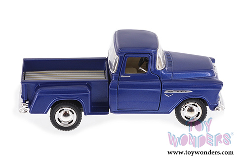Kinsmart - Chevy® Stepside Pickup (1955, 1/32 scale diecast model car, Blue) 5330DBU
