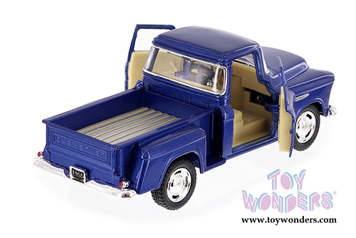 Kinsmart - Chevy® Stepside Pickup (1955, 1/32 scale diecast model car, Blue) 5330DBU
