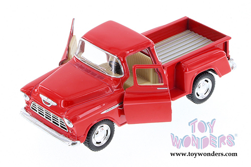 Kinsmart - Chevy Stepside Pickup (1955, 1/32 scale diecast model car, Red) 5330DR