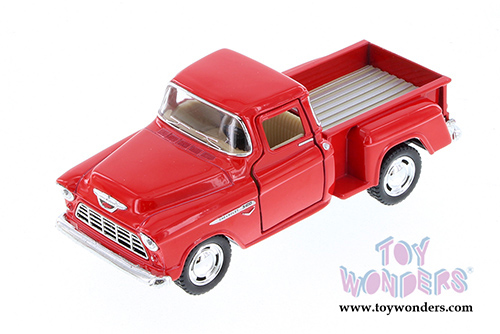 Kinsmart - Chevy Stepside Pickup (1955, 1/32 scale diecast model car, Red) 5330DR