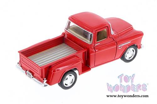Kinsmart - Chevy Stepside Pickup (1955, 1/32 scale diecast model car, Red) 5330DR