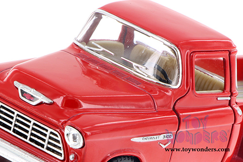 Kinsmart - Chevy Stepside Pickup (1955, 1/32 scale diecast model car, Red) 5330DR