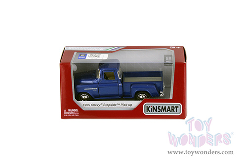 5330WBU Kinsmart 1955 Chevrolet Stepside Pickup Diecast Model Car Window Box Package