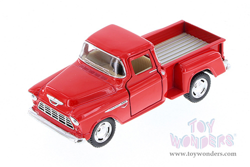 Kinsmart - Chevrolet® Stepside Pickup (1955, 1/32 scale diecast model car, Red) 5330WR