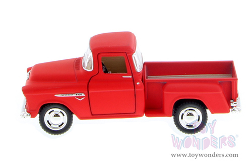 Kinsmart - Chevrolet® Stepside Pickup (1955, 1/32 scale diecast model car, Red) 5330WR