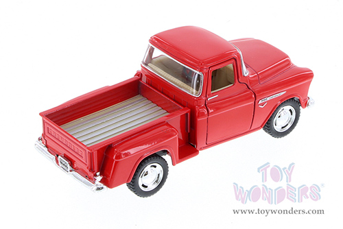 Kinsmart - Chevrolet® Stepside Pickup (1955, 1/32 scale diecast model car, Red) 5330WR