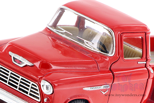 Kinsmart - Chevrolet® Stepside Pickup (1955, 1/32 scale diecast model car, Red) 5330WR
