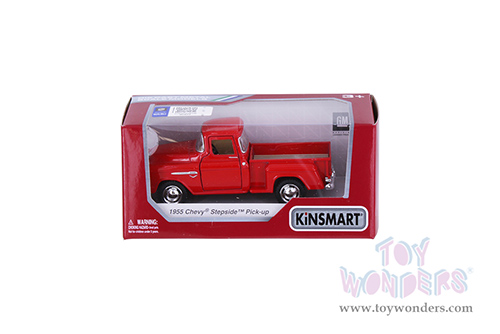 Kinsmart - Chevrolet® Stepside Pickup (1955, 1/32 scale diecast model car, Red) 5330WR