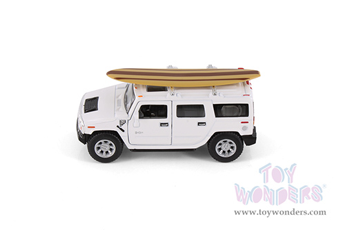 5337DS1 Kinsmart 2008 Hummer H2 SUV with Surfboard Diecast Model Car