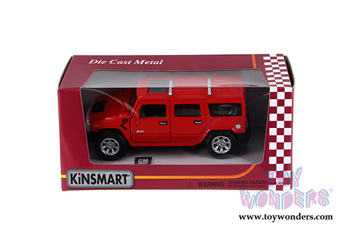 Kinsmart - Hummer H2 SUV (2008, 1/40 scale die cast model car, Asstd.) 5337WR