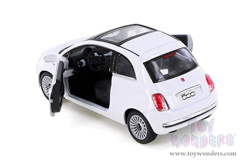5345D Kinsmart 2007 Fiat 500 Hardtop with Sunroof Diecast Model Car