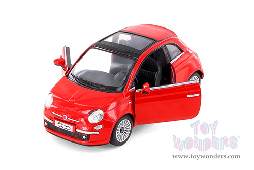 5345D Kinsmart 2007 Fiat 500 Hardtop with Sunroof Diecast Model Car