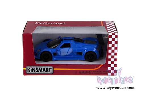 Kinsmart - Gumpert Apollo Sport Hard Top (2010, 1/36 scale die cast model car, Blue) 5356WBU