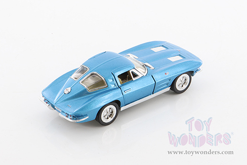 5358WBU Kinsmart 1963 Chevrolet Corvette Sting Ray Diecast Model Car