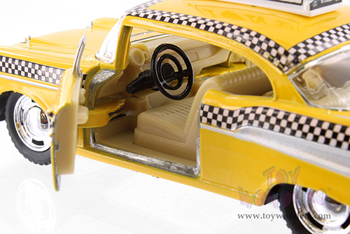 Showcasts Collectibles - I Love New York Chevrolet® Bel Air Taxicab (1957, 1/40 scale diecast model car, Yellow) 5360D-ILNY