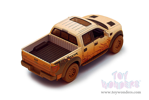 5365DY Kinsmart 2013 Ford F-150 SVT Raptor SuperCrew Pickup Muddy Diecast Model Car