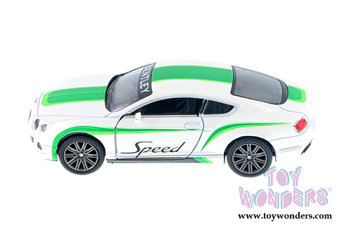5369DF Kinsmart 2012 Bentley Continental GT Speed White Diecast Model Car