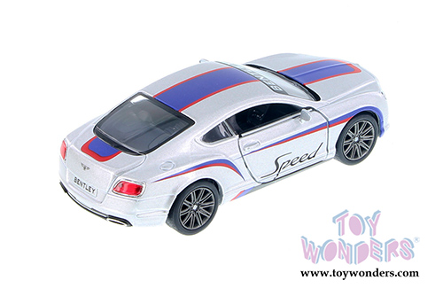 5369DF Kinsmart 2012 Bentley Continental GT Speed Silver Diecast Model Car